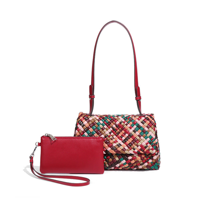 Handmade Intreccio Multicolor Underarm Purse
