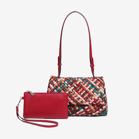 Handmade Intreccio Multicolor Underarm Purse