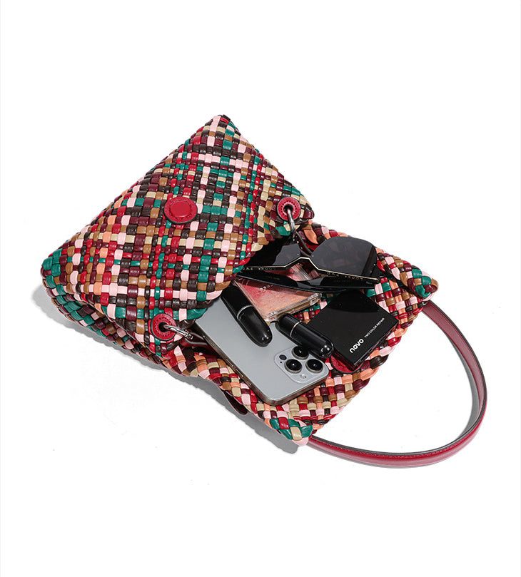 Handmade Intreccio Multicolor Underarm Purse