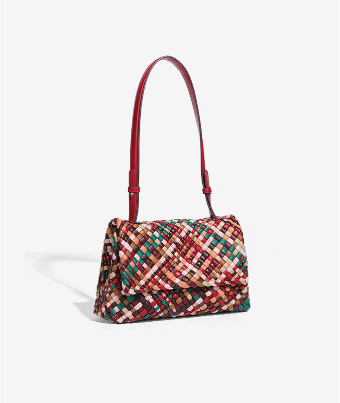 Handmade Intreccio Multicolor Underarm Purse
