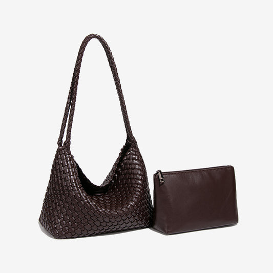 Slouchy Woven Hobo Tote Bag Set