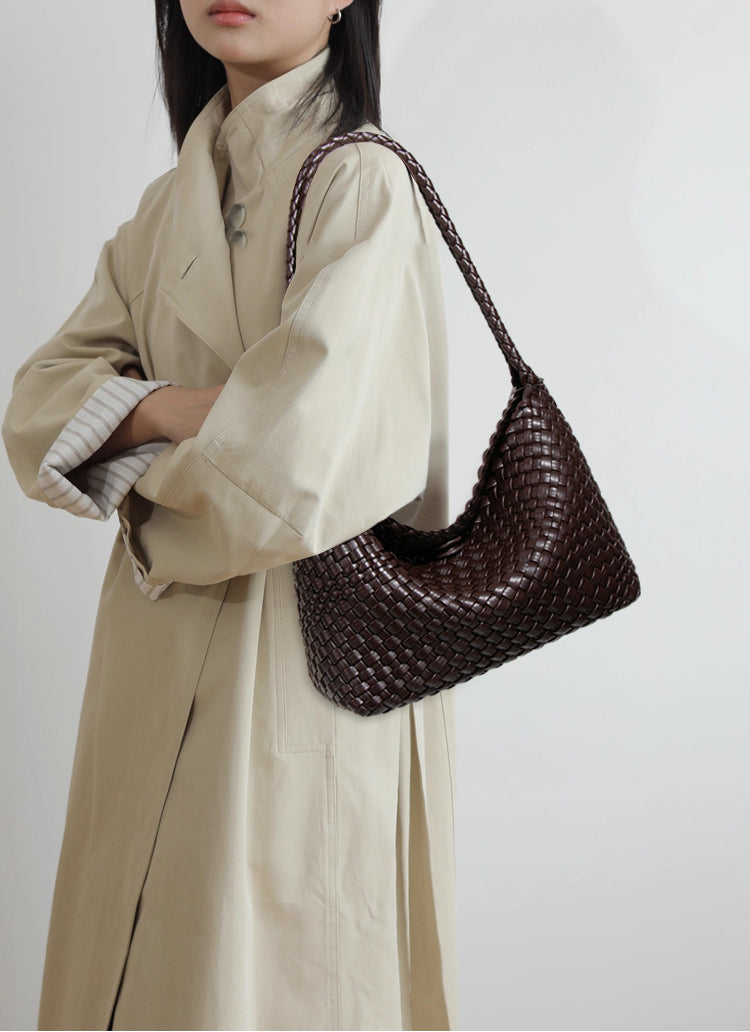 Slouchy Woven Hobo Tote Bag Set