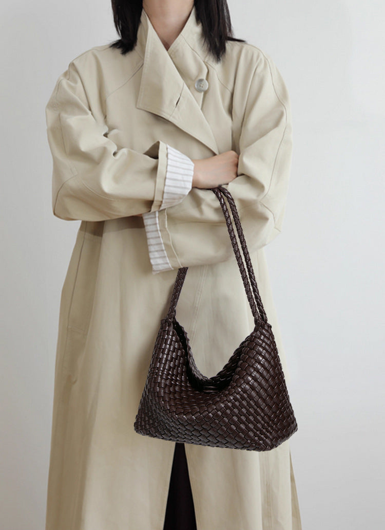 Slouchy Woven Hobo Tote Bag Set