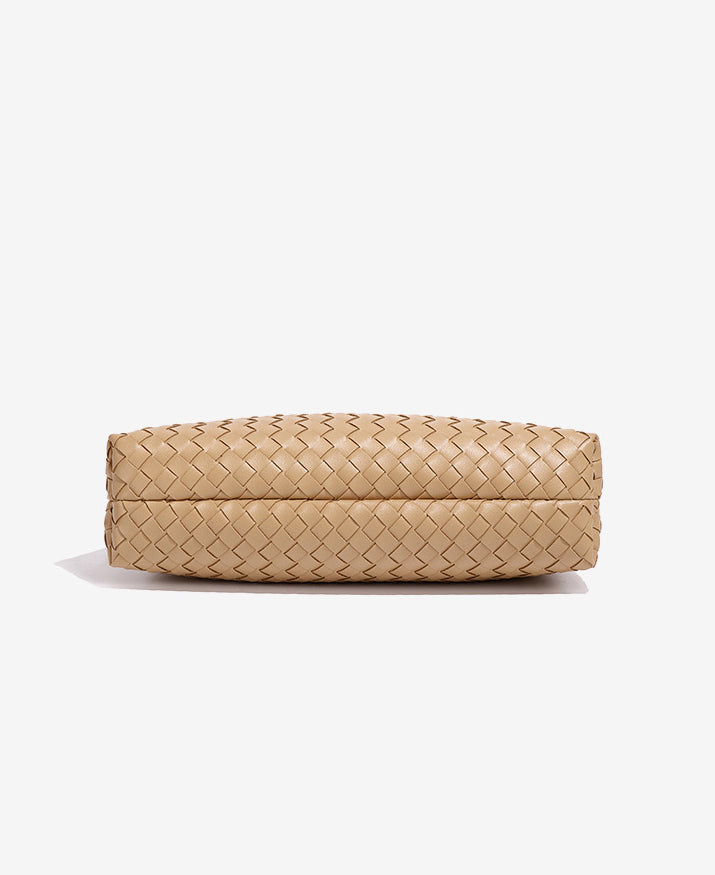 Woven Baguette Bag-Off White
