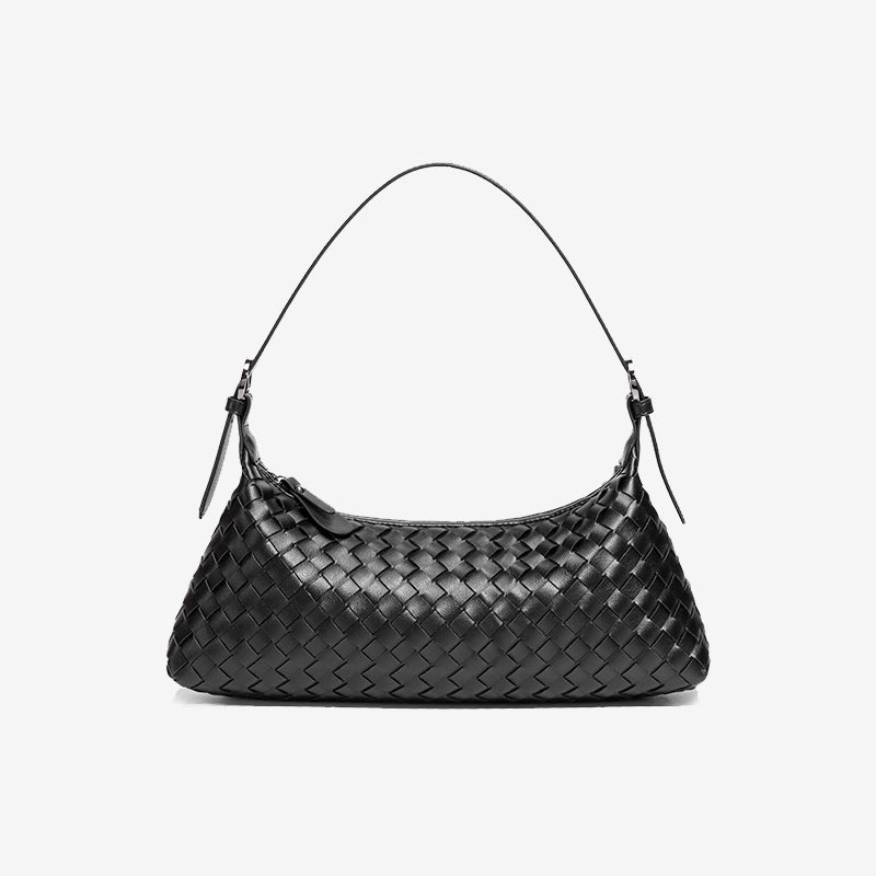 Woven Baguette Bag-Off White